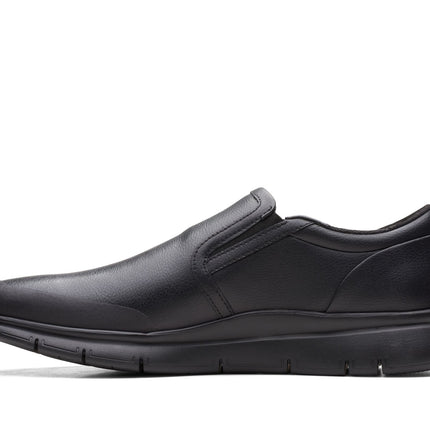 Clarks LT Slip Black Leather