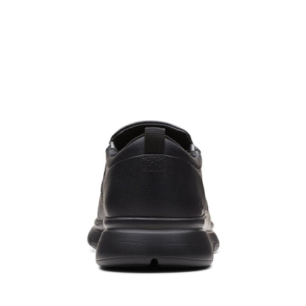 Clarks LT Slip Black Leather