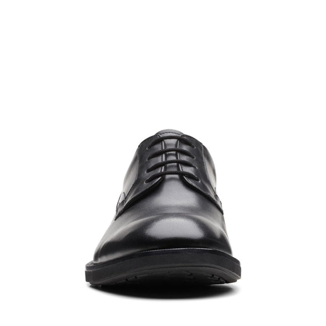 Clarks Un Hugh Lace Black Leather