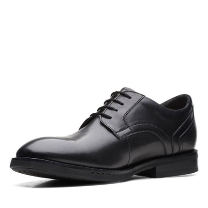 Clarks Un Hugh Lace Black Leather