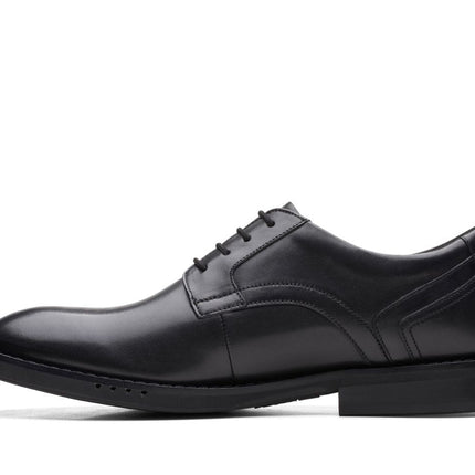 Clarks Un Hugh Lace Black Leather