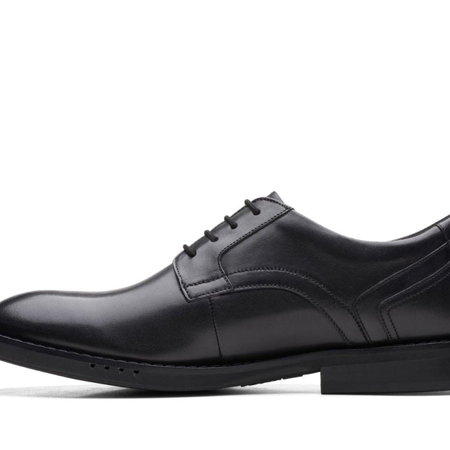 Clarks Un Hugh Lace Black Leather