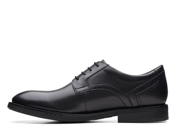 Clarks Un Hugh Lace Black Leather