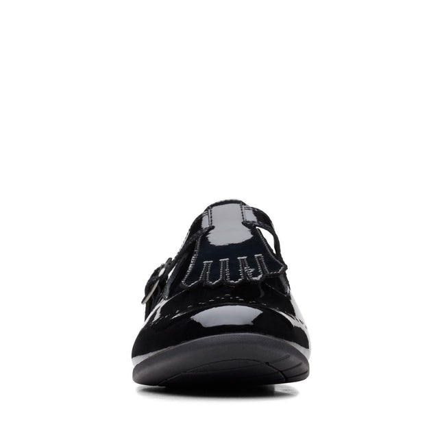 Clarks Scala Teen Youth Black Patent