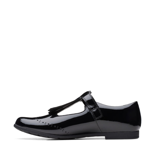 Clarks Scala Teen Youth Black Patent