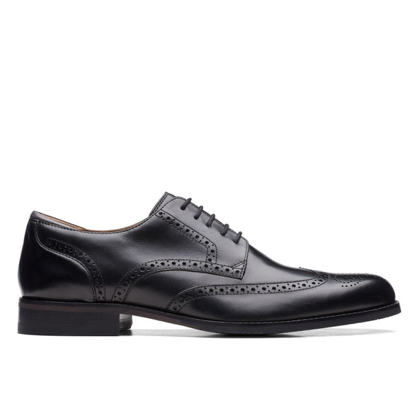 Clarks CraftArloLimit Black Leather - Standard Width