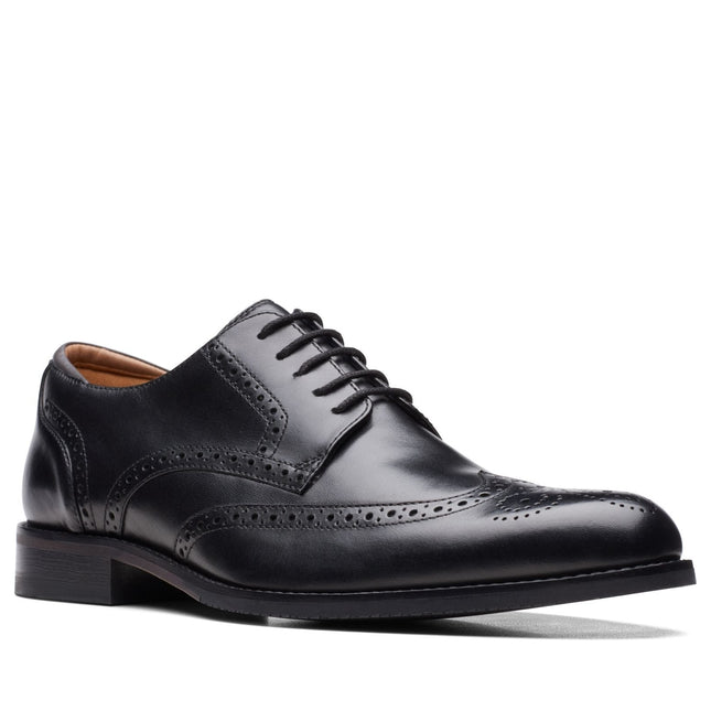 Clarks CraftArloLimit Black Leather - Wide Width