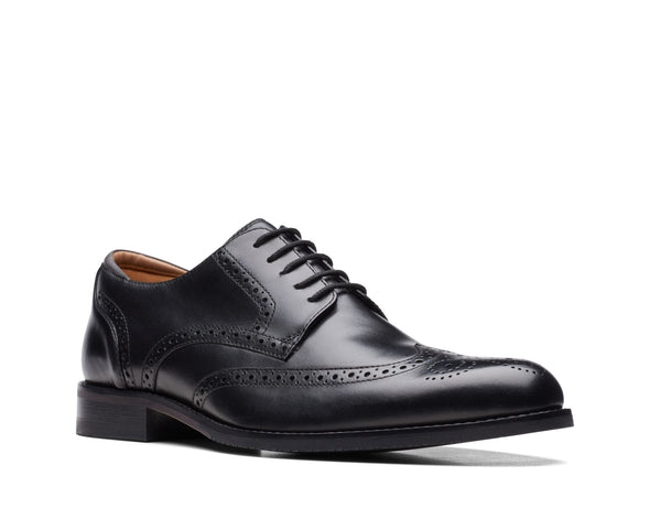 Clarks CraftArloLimit Black Leather - Wide Width