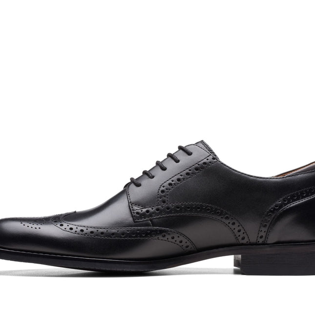 Clarks CraftArloLimit Black Leather - Wide Width