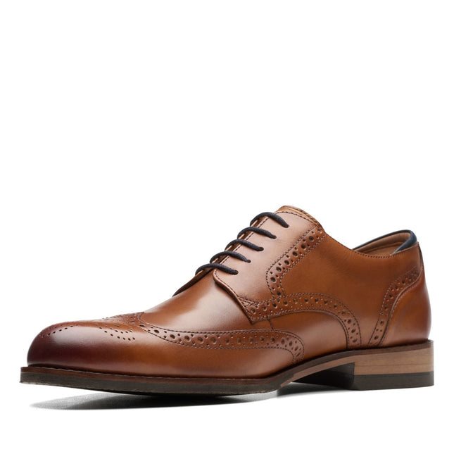Clarks CraftArloLimit Tan Leather - Wide Width