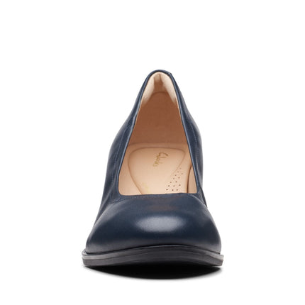 Clarks Freva55 Court Navy Leather