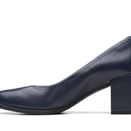 Clarks Freva55 Court Navy Leather