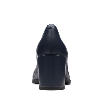 Clarks Freva55 Court Navy Leather