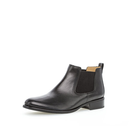 Gabor 71.640.27 Zodiac Black Leather Ankle Boot