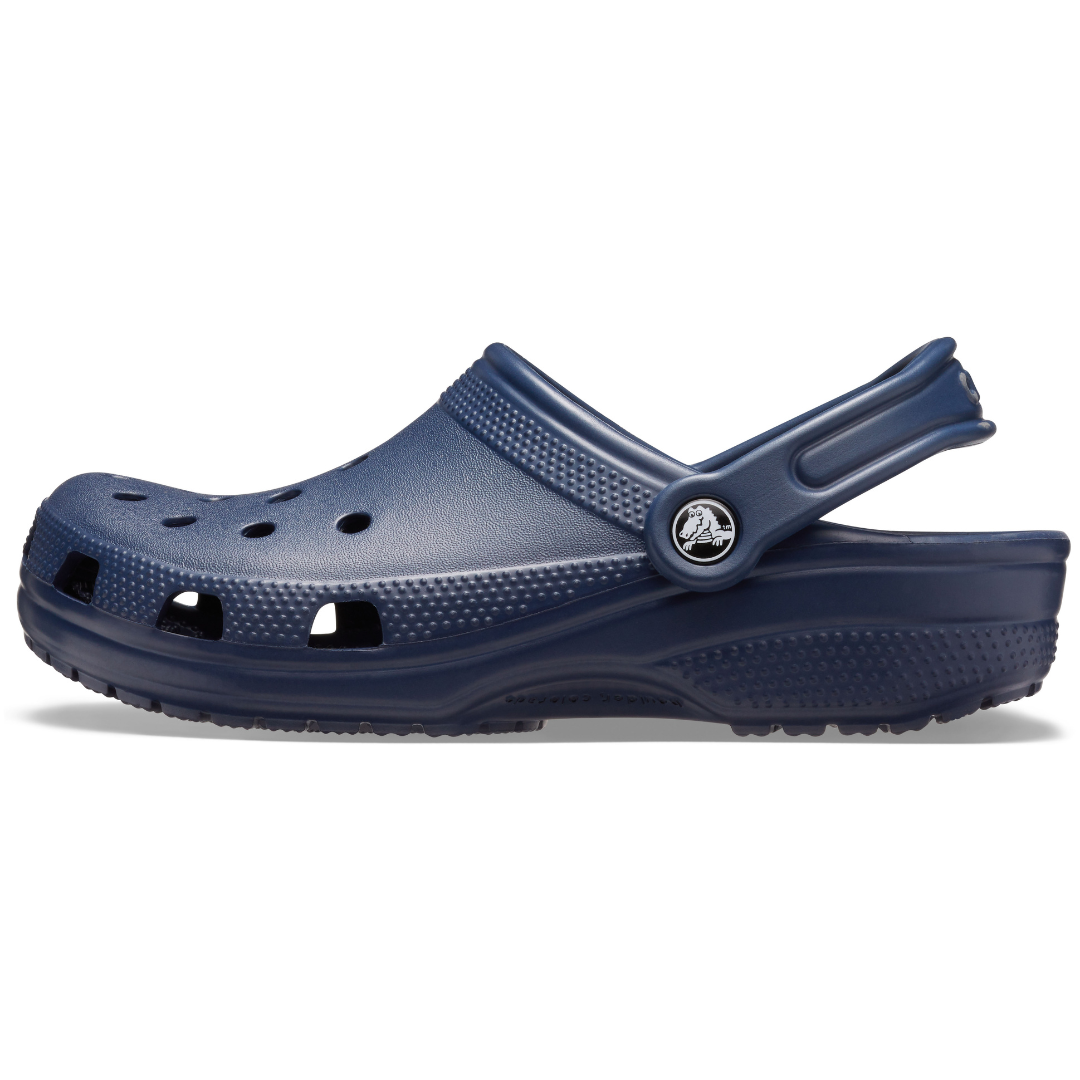 Navy blue top mens crocs