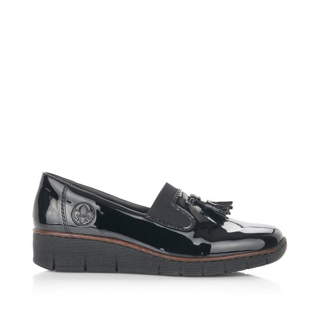 Rieker 53751-00 Black Patent