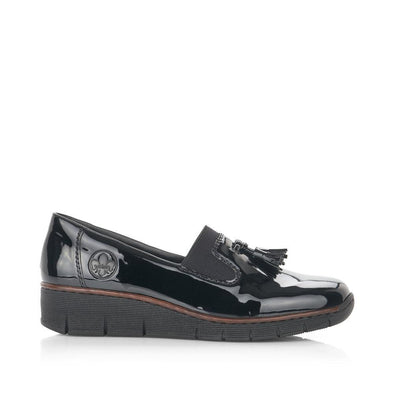 Rieker 53751-00 Black Patent