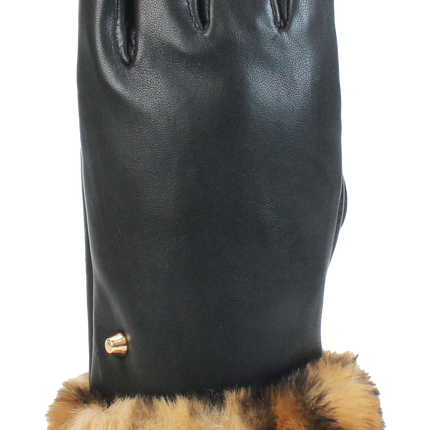 Brandwell 55M605 Black Cuff Leather Glove