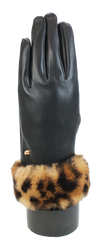 Brandwell 55M605 Black Cuff Leather Glove