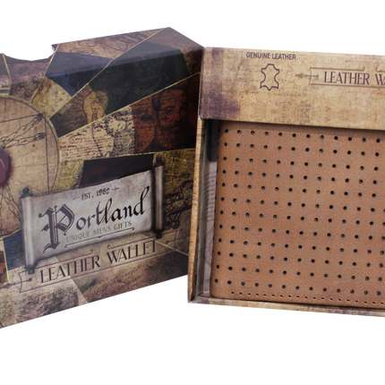 Brandwell 56P407 - Tan Leather Billfold Wallet