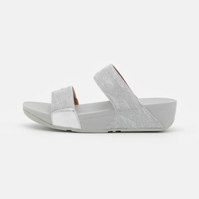 Fitflop Lottie Glitz Slide Silver