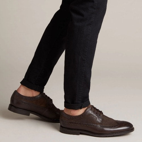 Clarks Ronnie Limit Dark Brown Comb