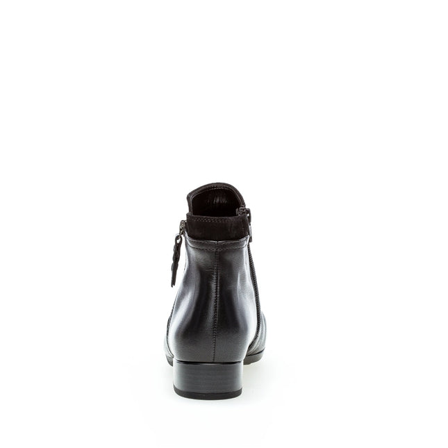 Gabor 72.718.57 Briano Black Leather Ankle Boot