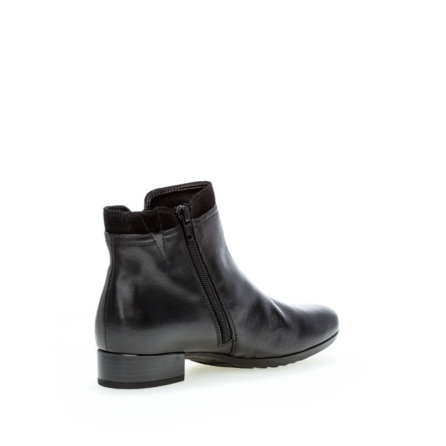 Gabor 72.718.57 Briano Black Leather Ankle Boot