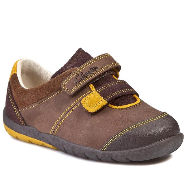 Clarks Softly Seb Fst Brown Combi Leather