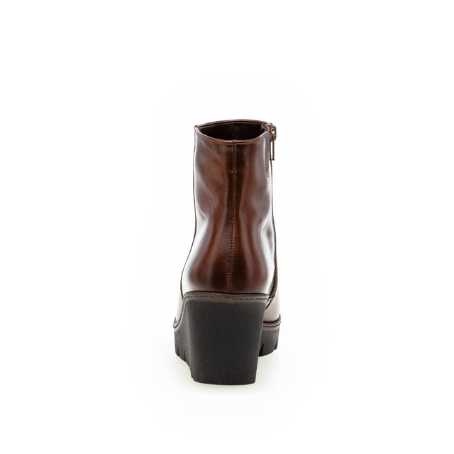 Gabor 74.780.24 Utopia Tan Leather Wedge Ankle Boot