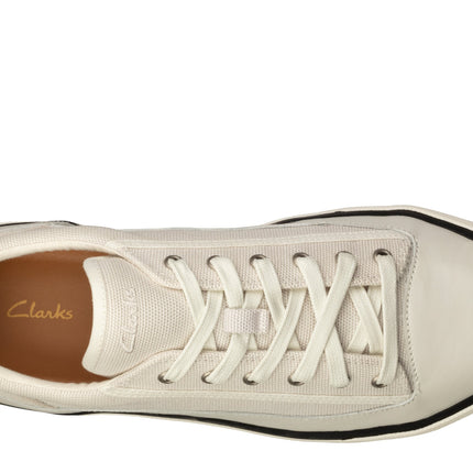 Clarks Aceley Lace White Canvas M