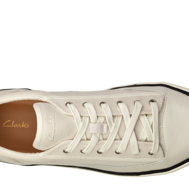 Clarks Aceley Lace White Canvas M