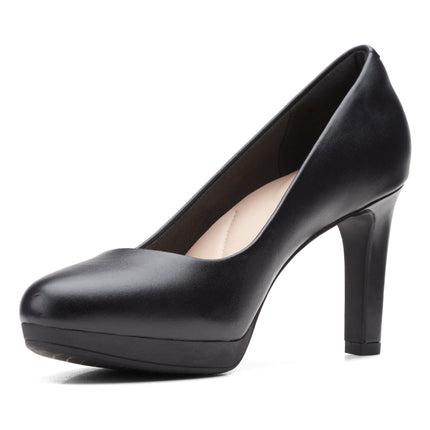 Clarks Ambyr Joy Black Leather - Standard Width