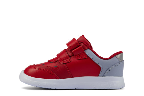 Clarks Ath Scale Toddler Red Leather