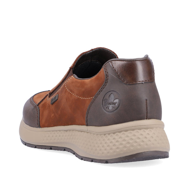 Rieker B7654-22 Brown Mens Slip-on Shoe