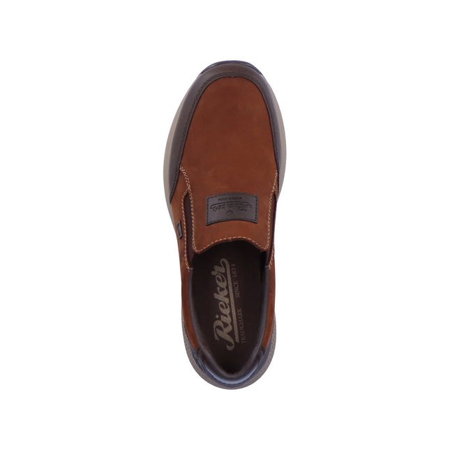 Rieker B7654-22 Brown Mens Slip-on Shoe