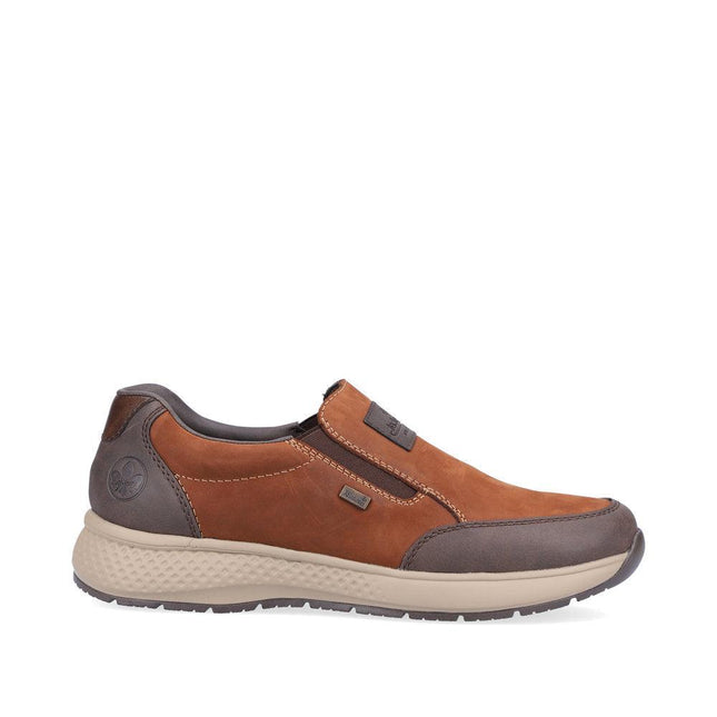 Rieker B7654-22 Brown Mens Slip-on Shoe
