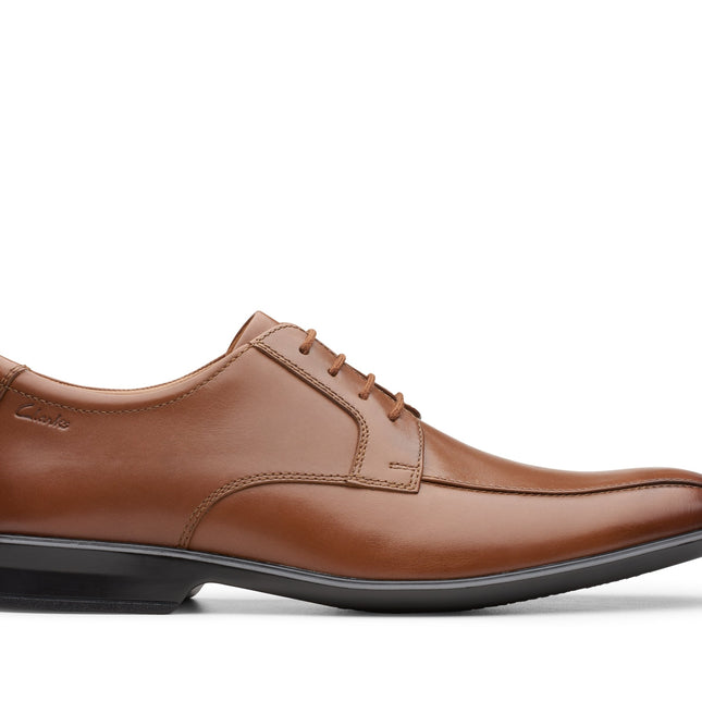 Clarks Bensley Run Dark Tan Leather