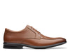 Clarks Bensley Run Dark Tan Leather