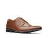 Clarks Bensley Run Dark Tan Leather