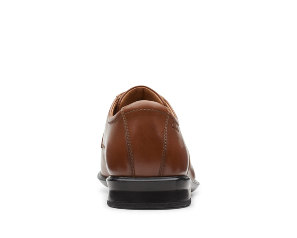 Clarks Bensley Run Dark Tan Leather