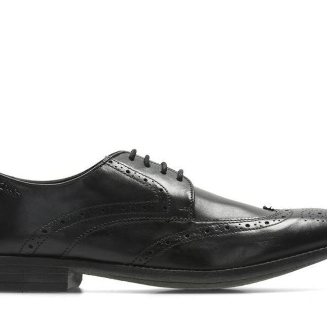 Clarks Chart Limit Black Leather