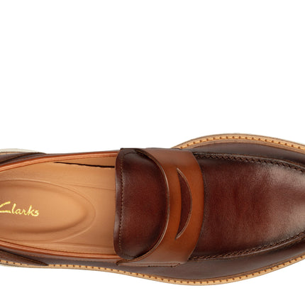 Clarks Chantry Penny Tan Leather