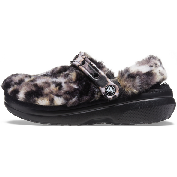 Crocs Classic Fur Sure W Black/Multi
