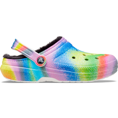 Crocs Classic Lined Spray Dye Clog W White/Multi