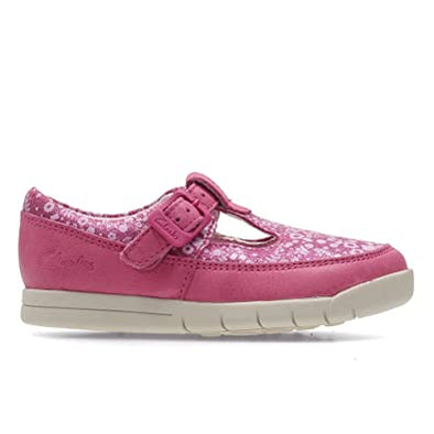 Clarks Crazy Tale Fst Hot Pink Leathe