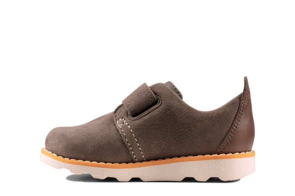 Clarks Crown Park Toddler Brown Leather