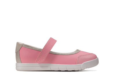 Clarks Emery Halo Toddler Pink Leather