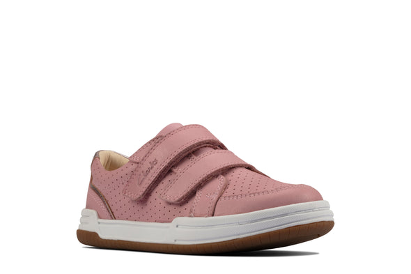 Clarks Fawn Solo Kid  Light Pink Leather
