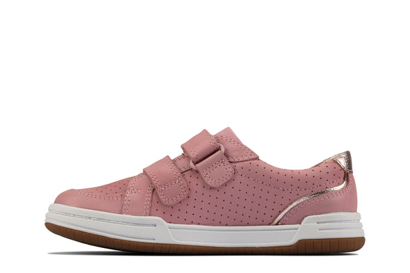 Clarks Fawn Solo Kid  Light Pink Leather